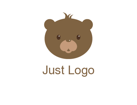 teddy bear face gift logo
