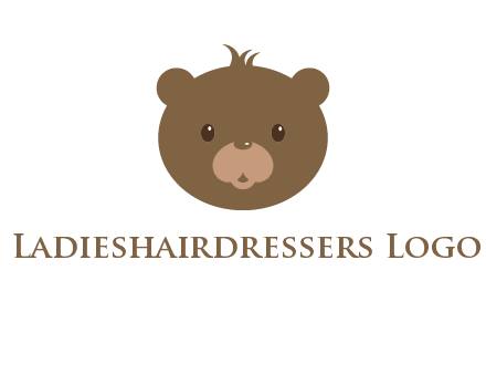 teddy bear face gift logo