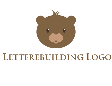 teddy bear face gift logo
