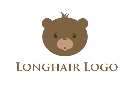 teddy bear face gift logo