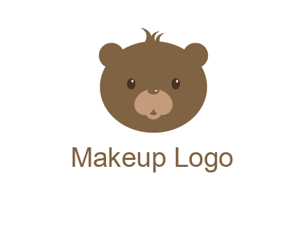 teddy bear face gift logo