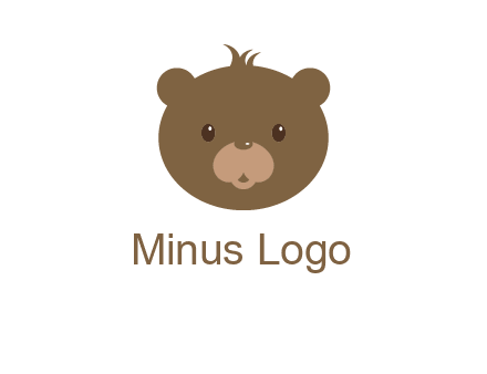 teddy bear face gift logo