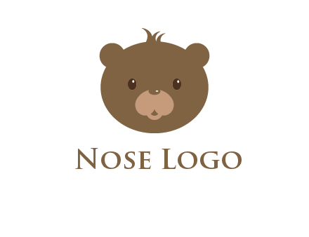 teddy bear face gift logo