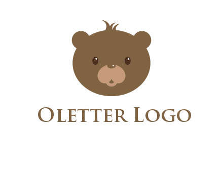 teddy bear face gift logo