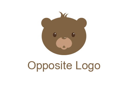 teddy bear face gift logo
