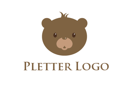 teddy bear face gift logo