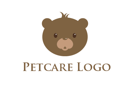 teddy bear face gift logo
