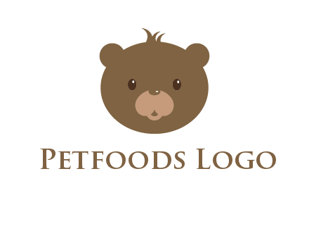 teddy bear face gift logo