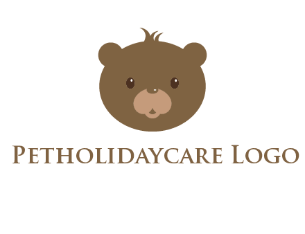 teddy bear face gift logo