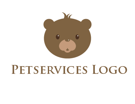 teddy bear face gift logo