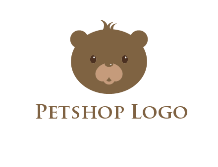 teddy bear face gift logo
