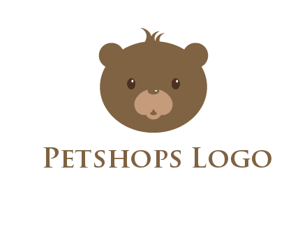 teddy bear face gift logo