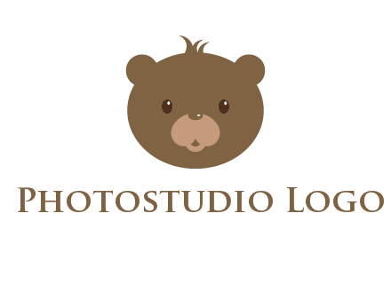 teddy bear face gift logo