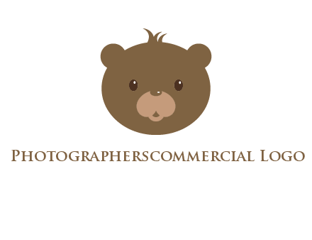 teddy bear face gift logo