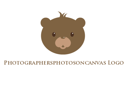 teddy bear face gift logo