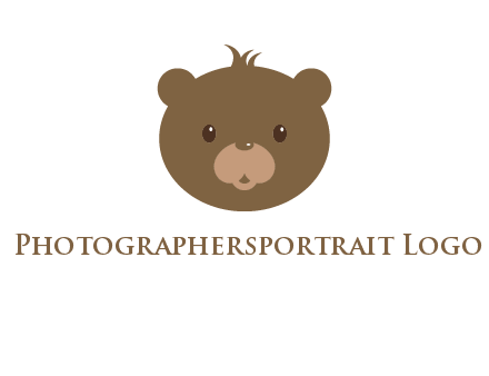 teddy bear face gift logo