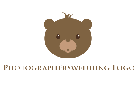 teddy bear face gift logo