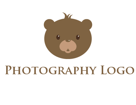 teddy bear face gift logo