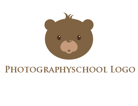 teddy bear face gift logo
