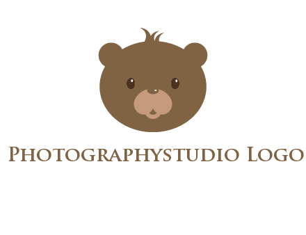 teddy bear face gift logo