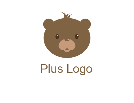 teddy bear face gift logo