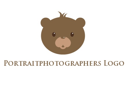 teddy bear face gift logo