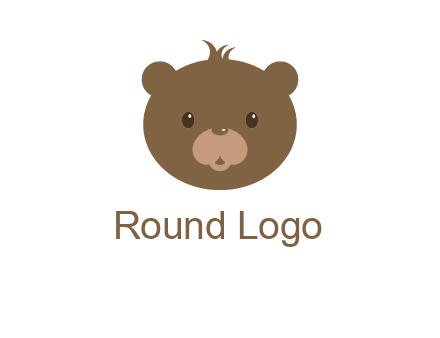teddy bear face gift logo