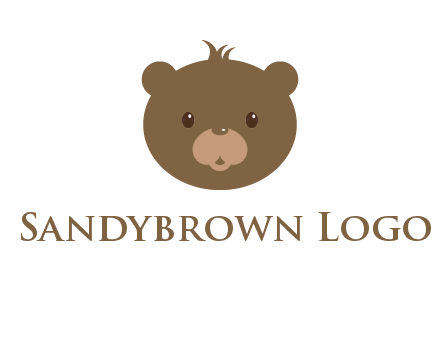 teddy bear face gift logo