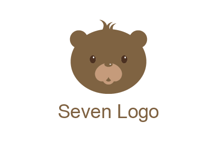 teddy bear face gift logo