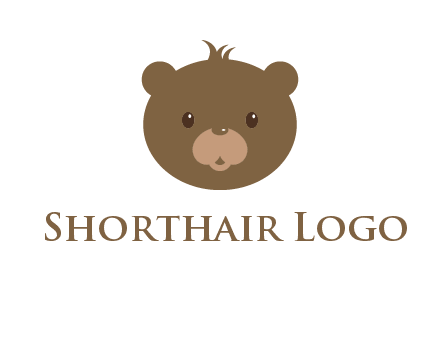 teddy bear face gift logo