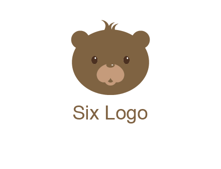 teddy bear face gift logo