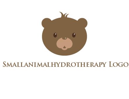 teddy bear face gift logo