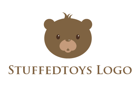 teddy bear face gift logo