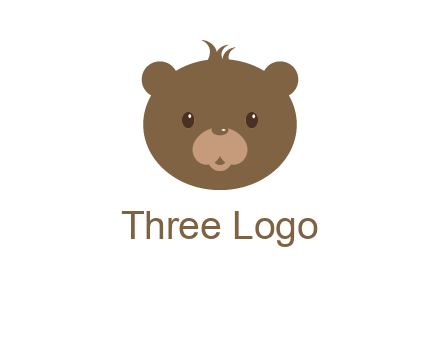 teddy bear face gift logo