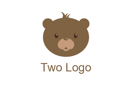 teddy bear face gift logo
