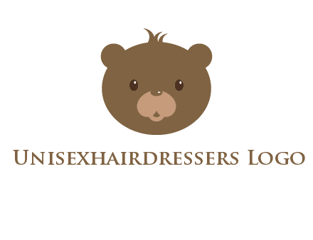 teddy bear face gift logo