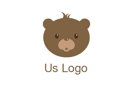 teddy bear face gift logo