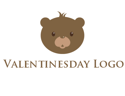 teddy bear face gift logo
