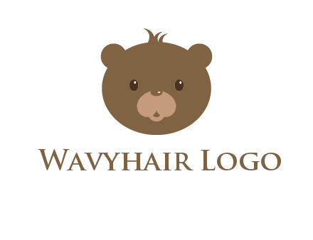 teddy bear face gift logo