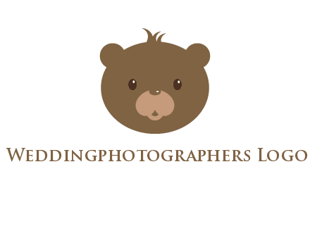 teddy bear face gift logo