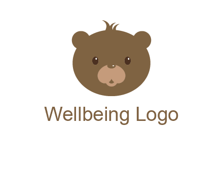 teddy bear face gift logo