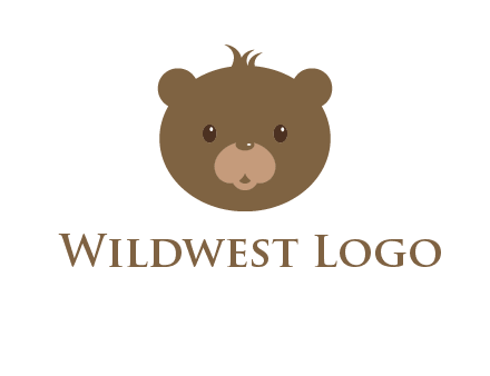 teddy bear face gift logo