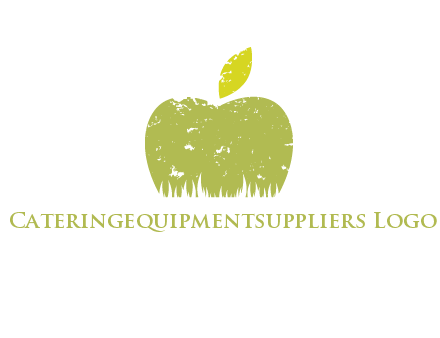 green apple grunge healthcare logo