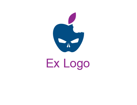games logo with mask in apple