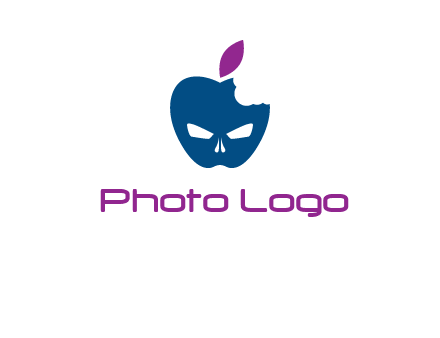 games logo with mask in apple