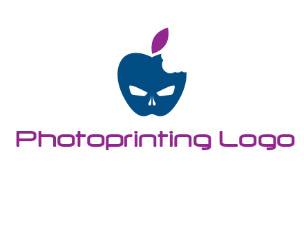 games logo with mask in apple