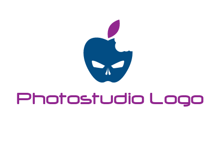 games logo with mask in apple