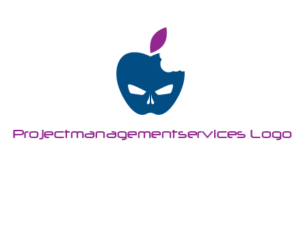 games logo with mask in apple