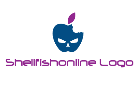 games logo with mask in apple