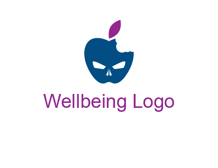 games logo with mask in apple